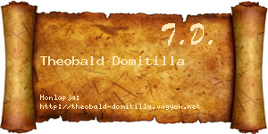 Theobald Domitilla névjegykártya